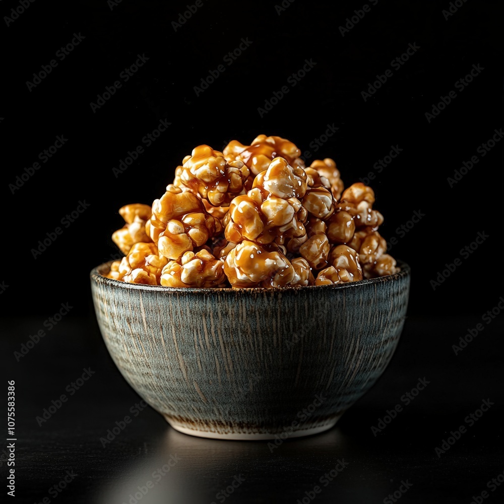 Sweet Caramel Popcorn Close-Up Sweet Caramel Popcorn Close-Up