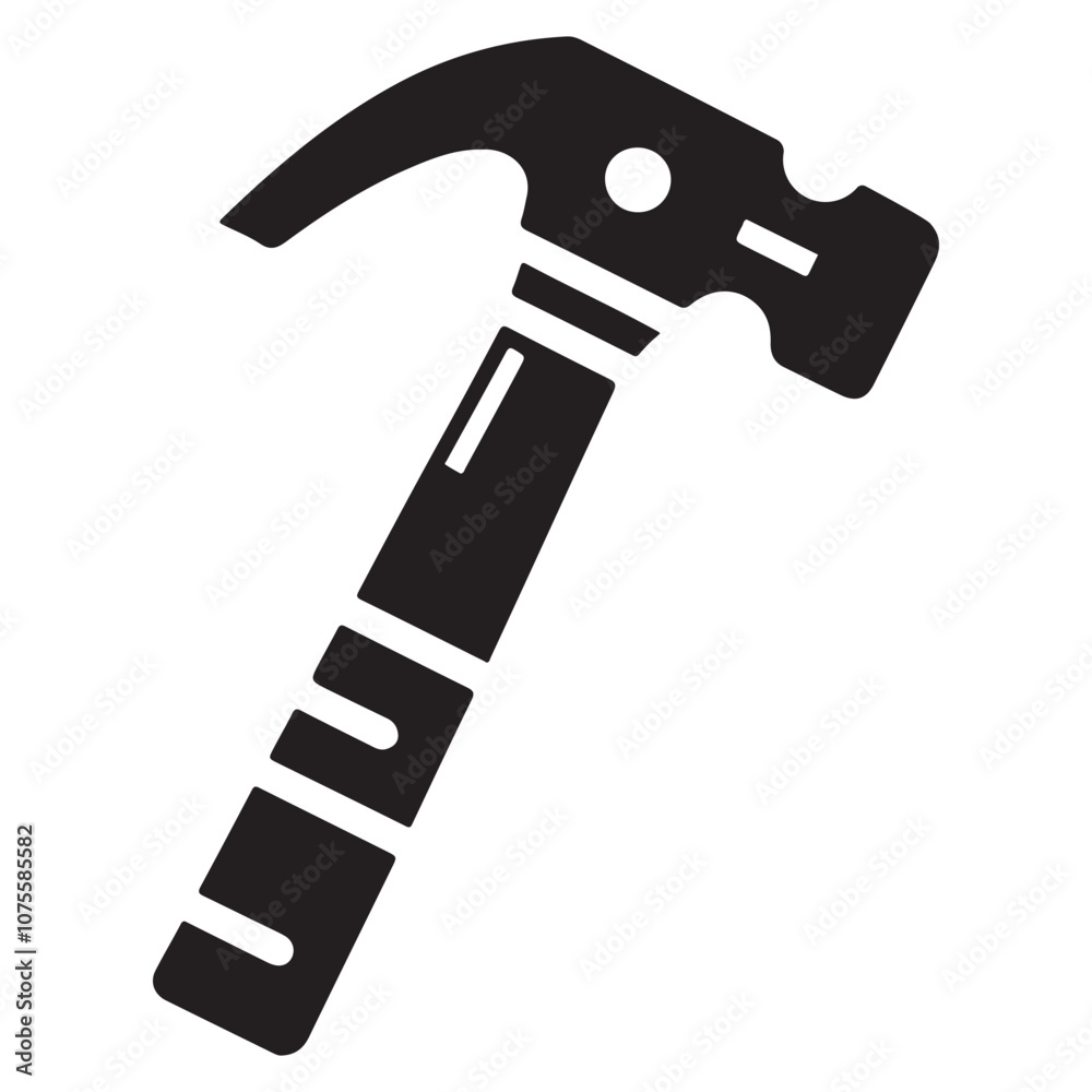 Black Hammer Unique Icon illustration on white background Black Hammer Unique Icon illustration on white background