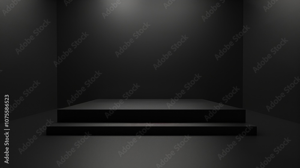 Black Grey Gradient Empty Studio Room Background for Product Display Black Grey Gradient Empty Studio Room Background for Product Display