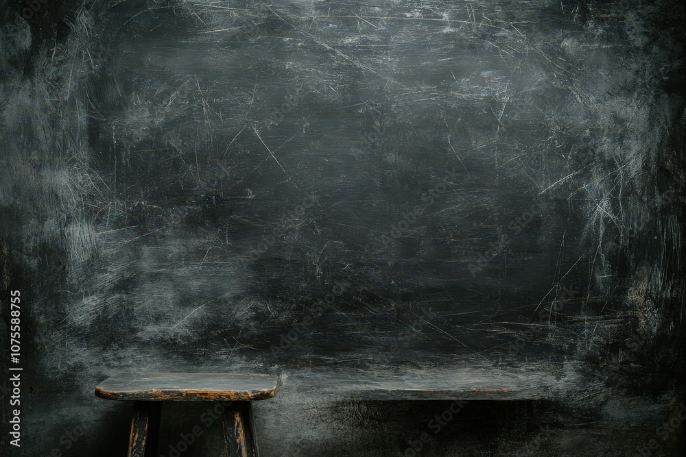 Chalkboard blackboard - black and square. Beautiful simple AI generated image Chalkboard blackboard - black and square. Beautiful simple AI generated image