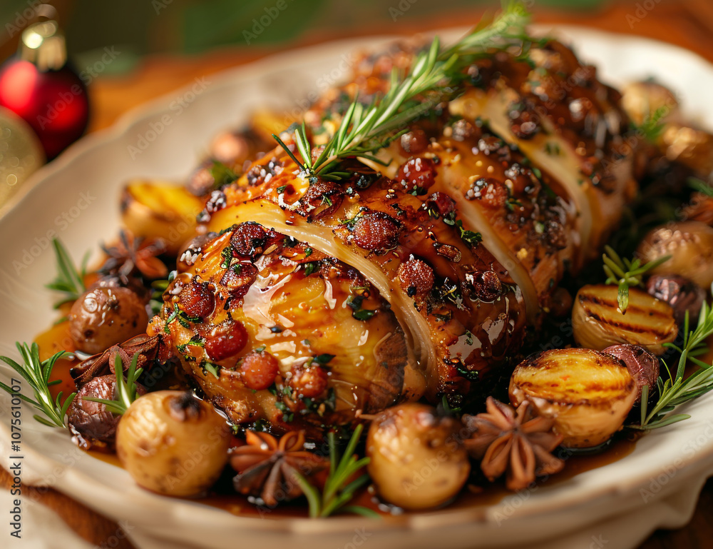 Festive Christmas Roasted Vegetables with Maple Syrup Glaze