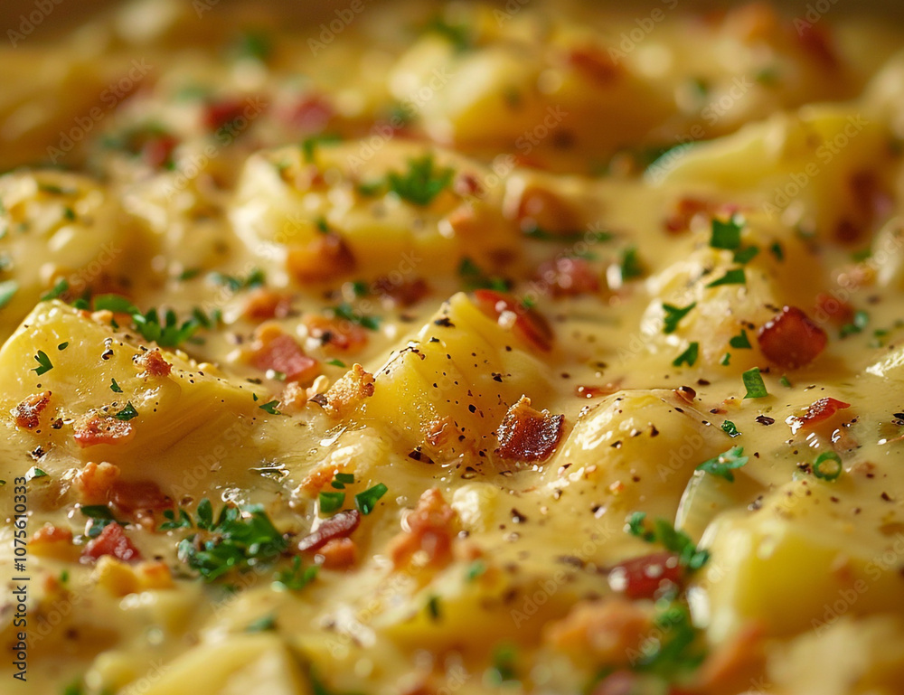 Delicious Corn Chowder Close-Up Delicious Corn Chowder Close-Up