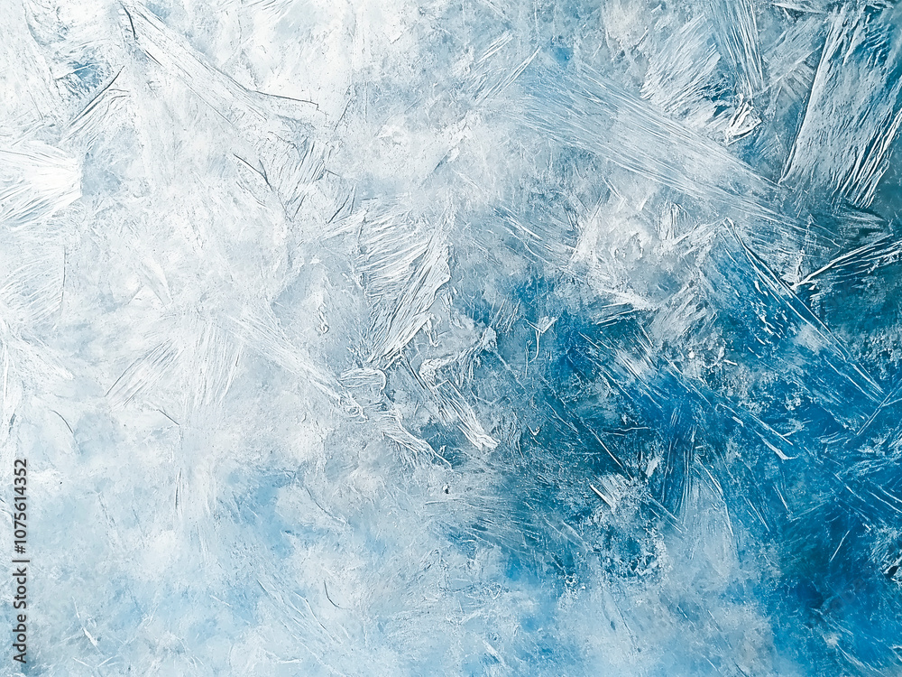 A textured icy surface with shades of white and blue, resembling frosty patterns and cold winter ice. A textured icy surface with shades of white and blue, resembling frosty patterns and cold winter ice.
