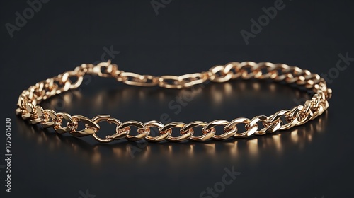 Gold jewelry. Gold chain, bracelet, and necklace isolated
