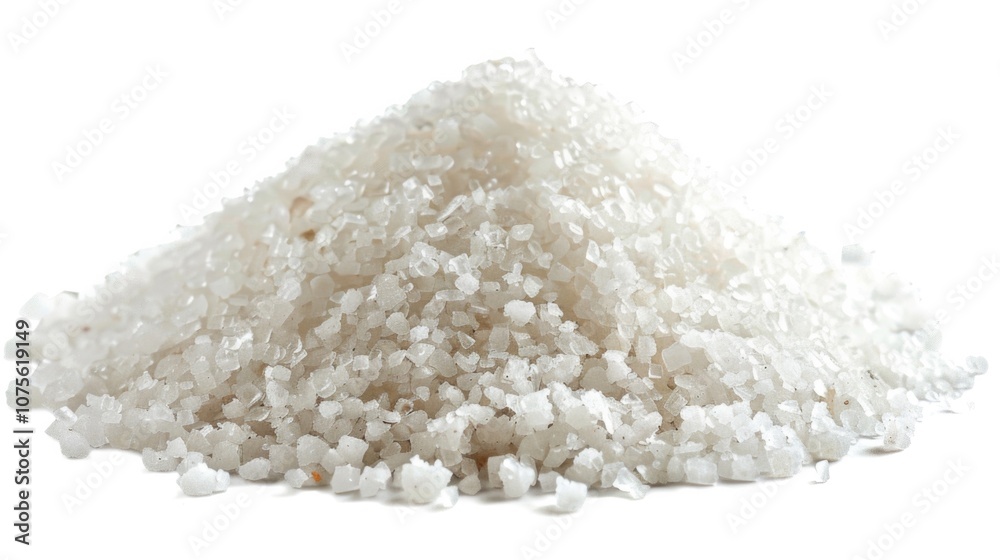 Pile Of Salt. Heap of Sea Salt Isolated on White Background, Healthy Mineral Ingredient Concept Pile Of Salt. Heap of Sea Salt Isolated on White Background, Healthy Mineral Ingredient Concept