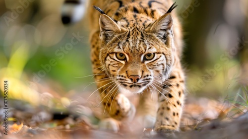 big bobcat in wild nature