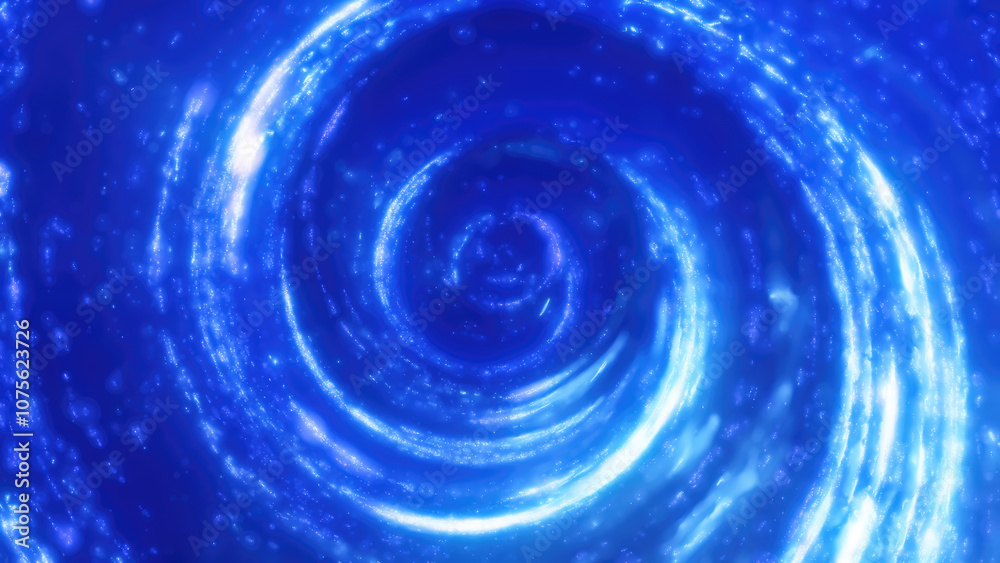 A luminous blue swirl forming a bright cosmic vortex in deep space, filled with light trails and radiance, conveying a sense of infinite mystery A luminous blue swirl forming a bright cosmic vortex in deep space, filled with light trails and radiance, conveying a sense of infinite mystery