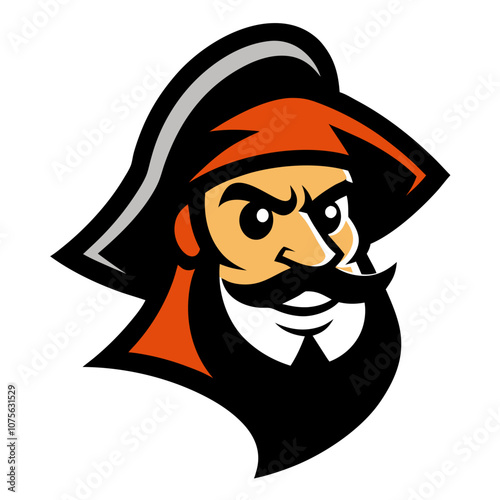 Cartoon Pirate mascot logo