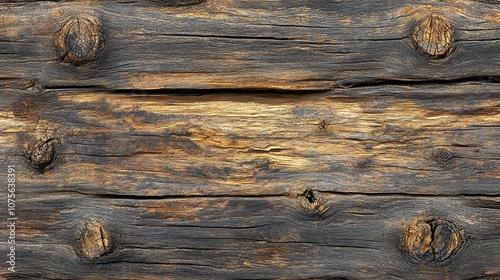 Wallpaper Mural Weathered Wooden Surface with Knots. Torontodigital.ca