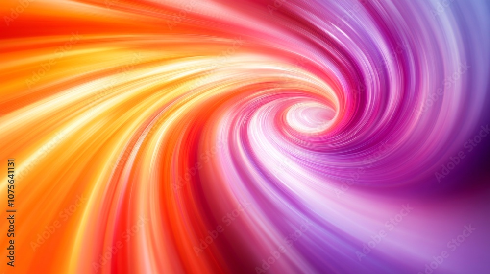 An orange and purple blurred abstract radiating from the center background , copy space An orange and purple blurred abstract radiating from the center background , copy space