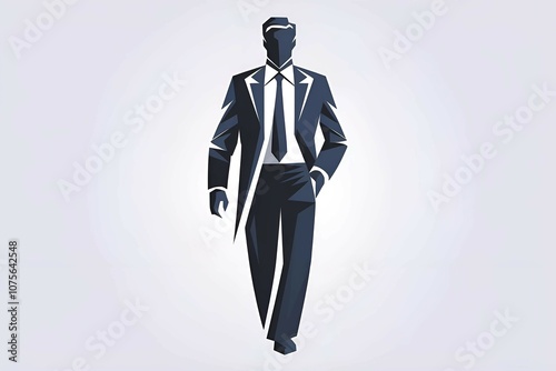 Businessman Icon Logo Vector Symbol. Boss Icon