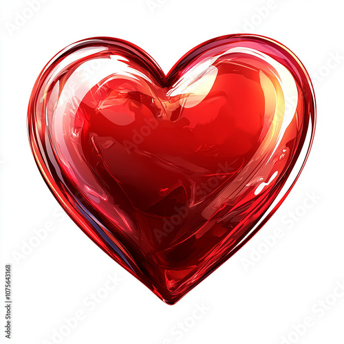 decorative heart on white backgrounddecorative heart on white background