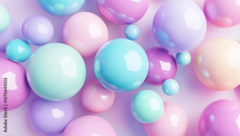 Pastel Colored Spheres Pastel Colored Spheres