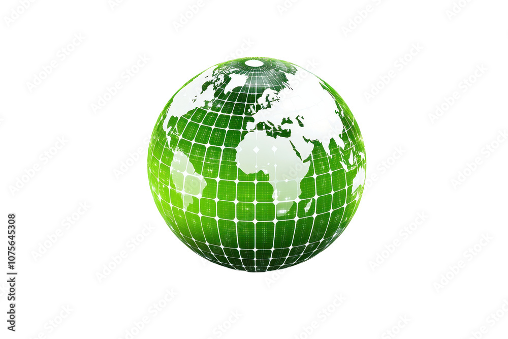 A green globe featuring grid lines, highlighting continents and oceans in a stylized representation of the Earth. A green globe featuring grid lines, highlighting continents and oceans in a stylized representation of the Earth.