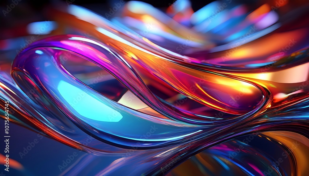 A 3D rendered abstract background features vibrant colors, shiny glass shapes, and fluid cu_1(8) A 3D rendered abstract background features vibrant colors, shiny glass shapes, and fluid cu_1(8)