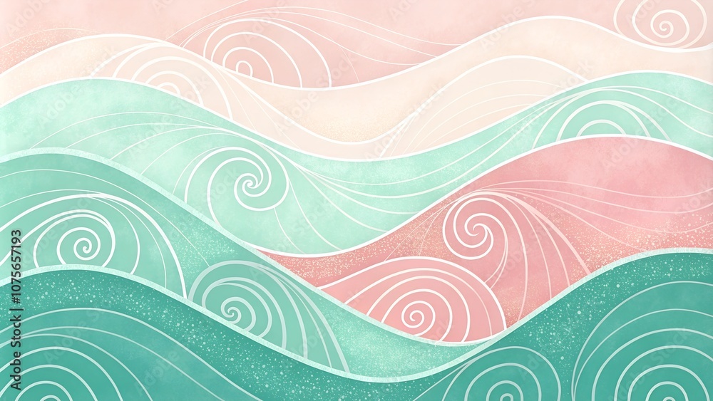 Soft pastel abstract background with waves Soft pastel abstract background with waves