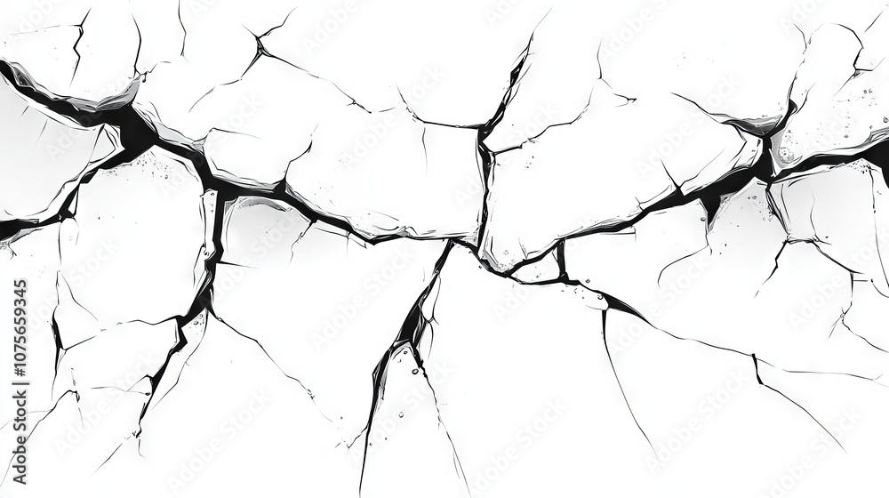 Cracks in the glass. bullet hole in broken glass on a white background. shards of glass. Cracks in the glass. bullet hole in broken glass on a white background. shards of glass.
