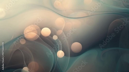 Glowing Orbs Abstract Motion Background