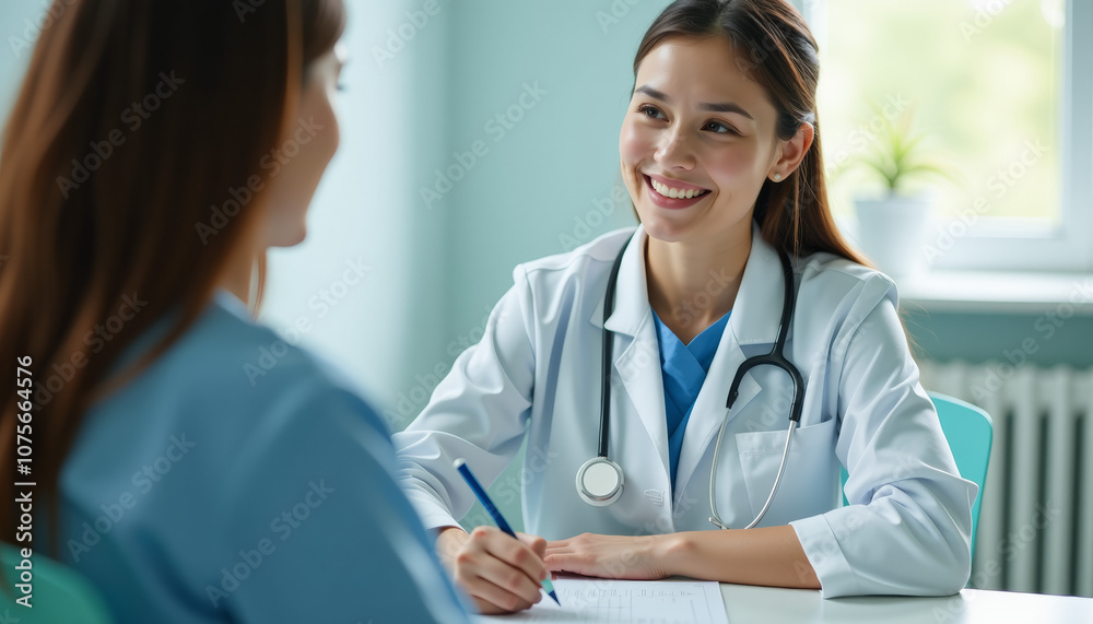Doctor and Patient Consultation in Modern Clinic Doctor and Patient Consultation in Modern Clinic