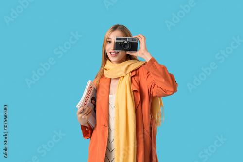 Beautiful young woman with ...