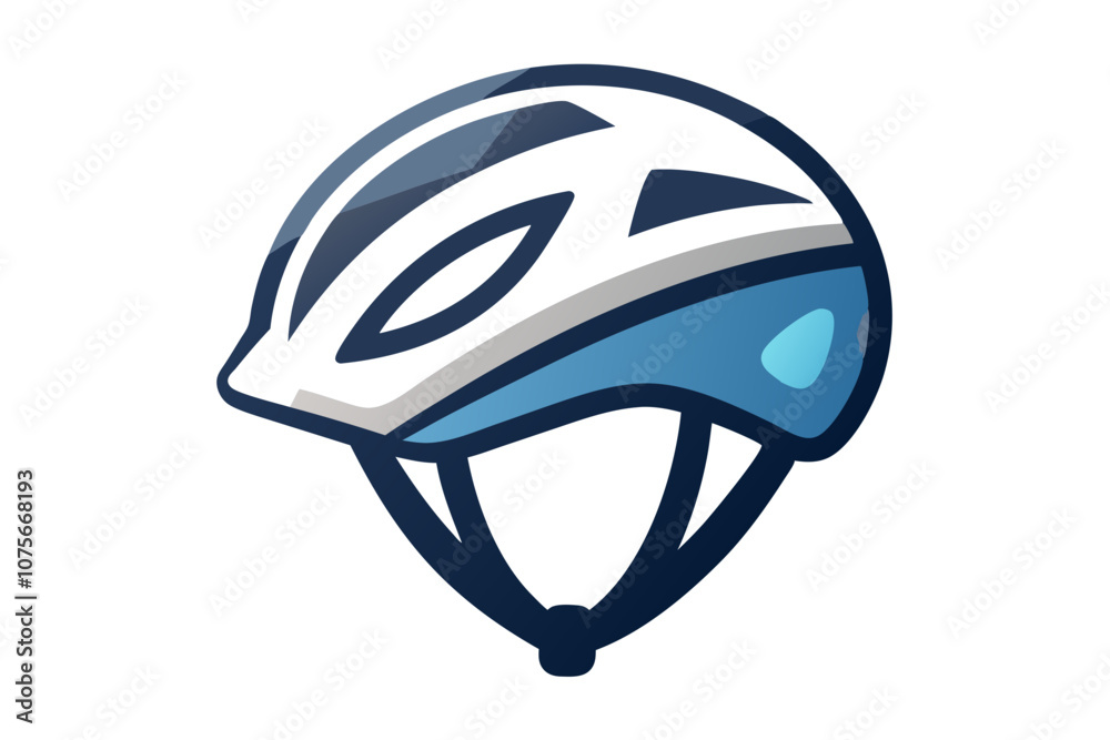 Fototapeta premium Cyclist Helmet Icon Illustration – Ideal for Biking and Safety Designs