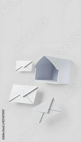 mail communication support contact concept service with white shades, png