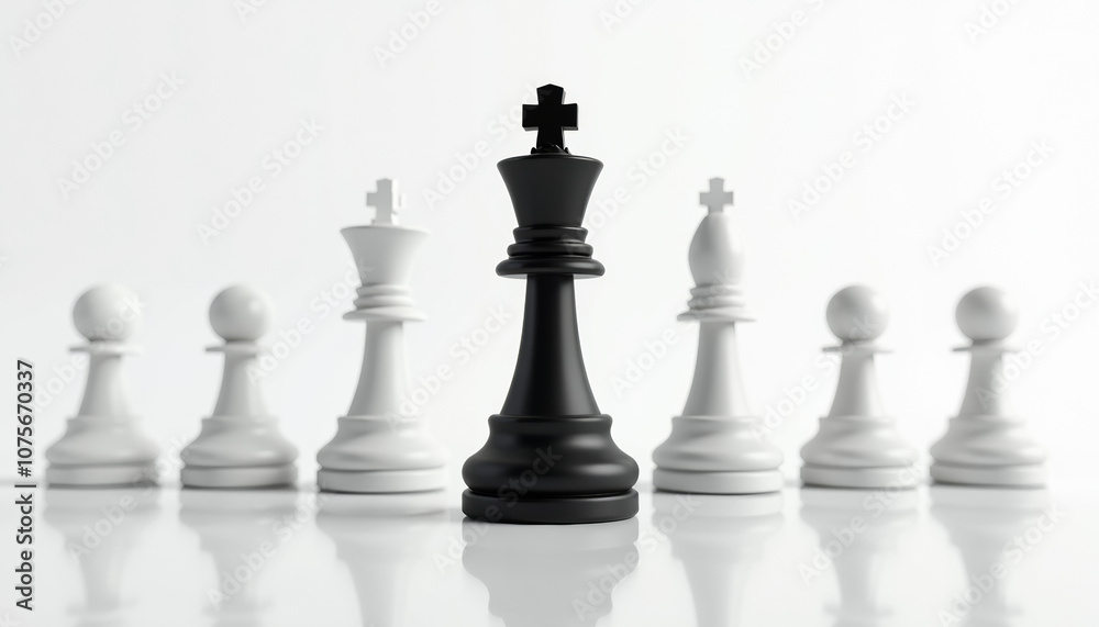 Black King Dominates Chessboard Black King Dominates Chessboard