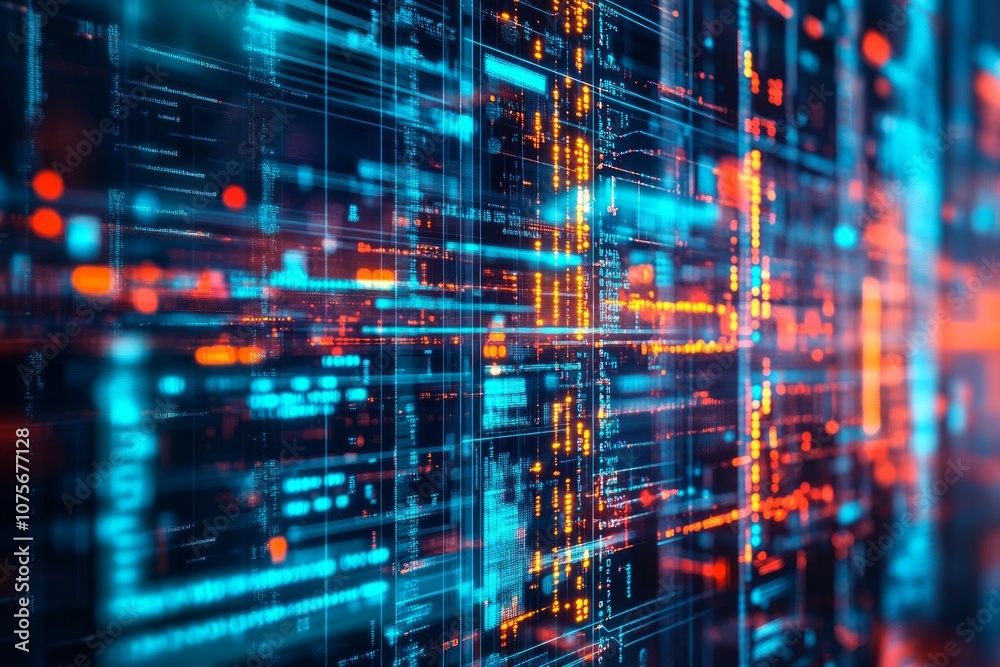 Fototapeta premium Big data technology