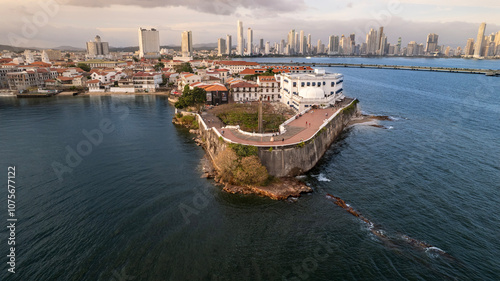 Vista aerea de San Felipe, Casco Antiguo, Panama