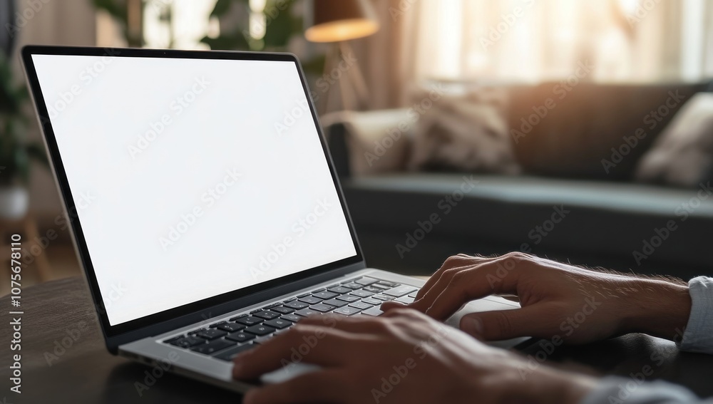 Laptop Mockup with Blurred Background Laptop Mockup with Blurred Background