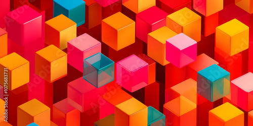 Padrões geométricos abstratos coloridos