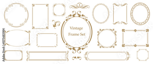 Decorative flourish border corner and frame collection for invitation, design elements set menu and page decoration..eps