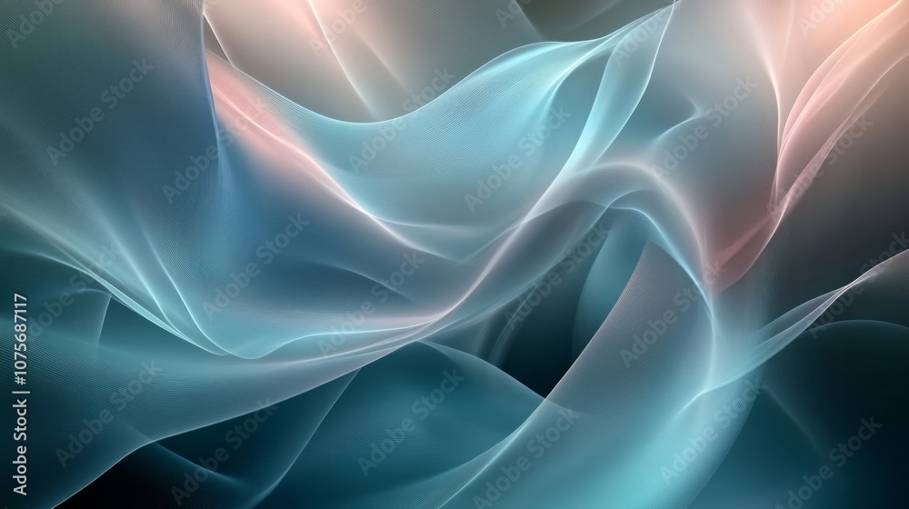 Fototapeta premium curves, blue and purple smooth