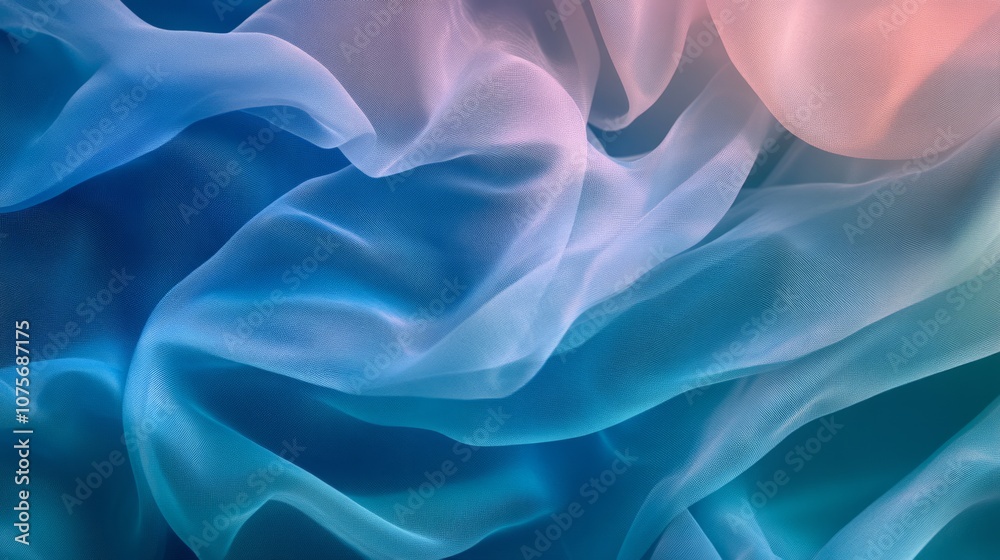 Obraz premium curves, blue and purple smooth