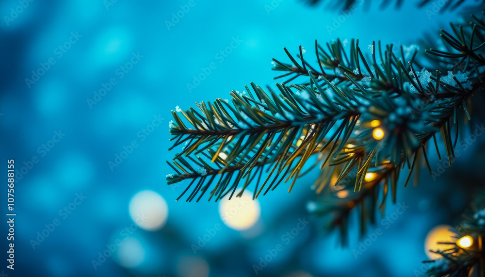 New Year card: blurred image of Christmas tree with garlands. Background for publication. New Year card: blurred image of Christmas tree with garlands. Background for publication.