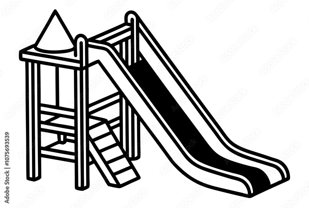 Slide playground icon children vector Slide playground icon children vector