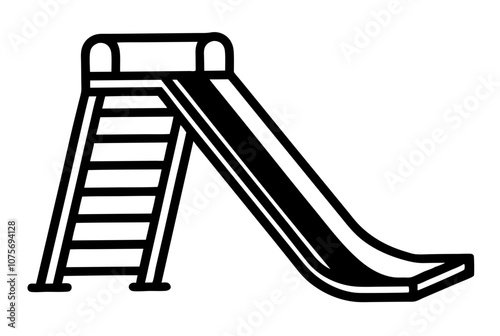 Slide playground icon children vector