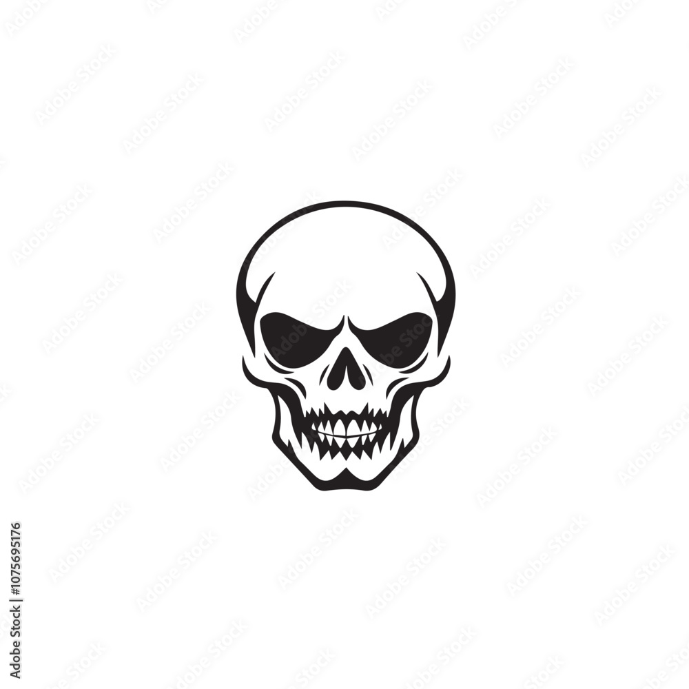 Skull In cartoon, hand-drawn flat style. image for social media, websites and UI. Isolated 2D vector design in logo, icon, sketch style, simple line vector, single color. AI Generative Art. Skull In cartoon, hand-drawn flat style. image for social media, websites and UI. Isolated 2D vector design in logo, icon, sketch style, simple line vector, single color. AI Generative Art.
