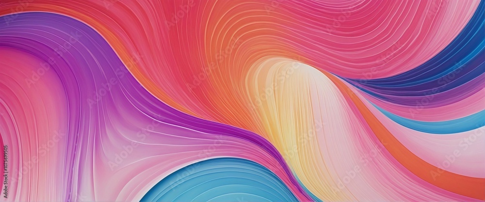 Fototapeta premium Vibrant Abstract Summer Flow: Grainy Texture in Pink, Blue, and Purple