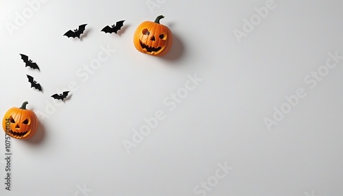 Spooky Autumn Pumpkin Frame for Halloween Celebrations photo