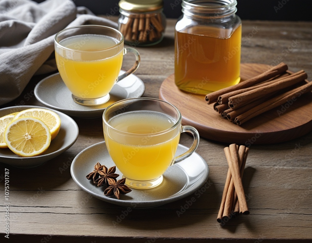 Cozy Ginger Tea Scene Cozy Ginger Tea Scene