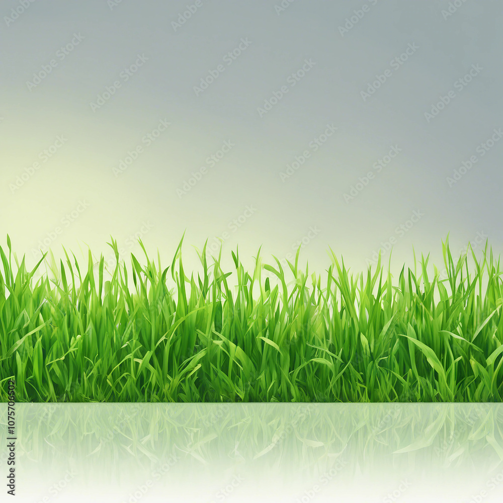 Fototapeta premium fresh green grass texture background illustration