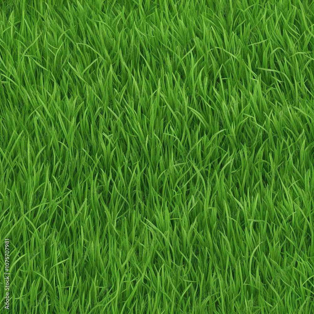 Obraz premium fresh green grass texture background illustration