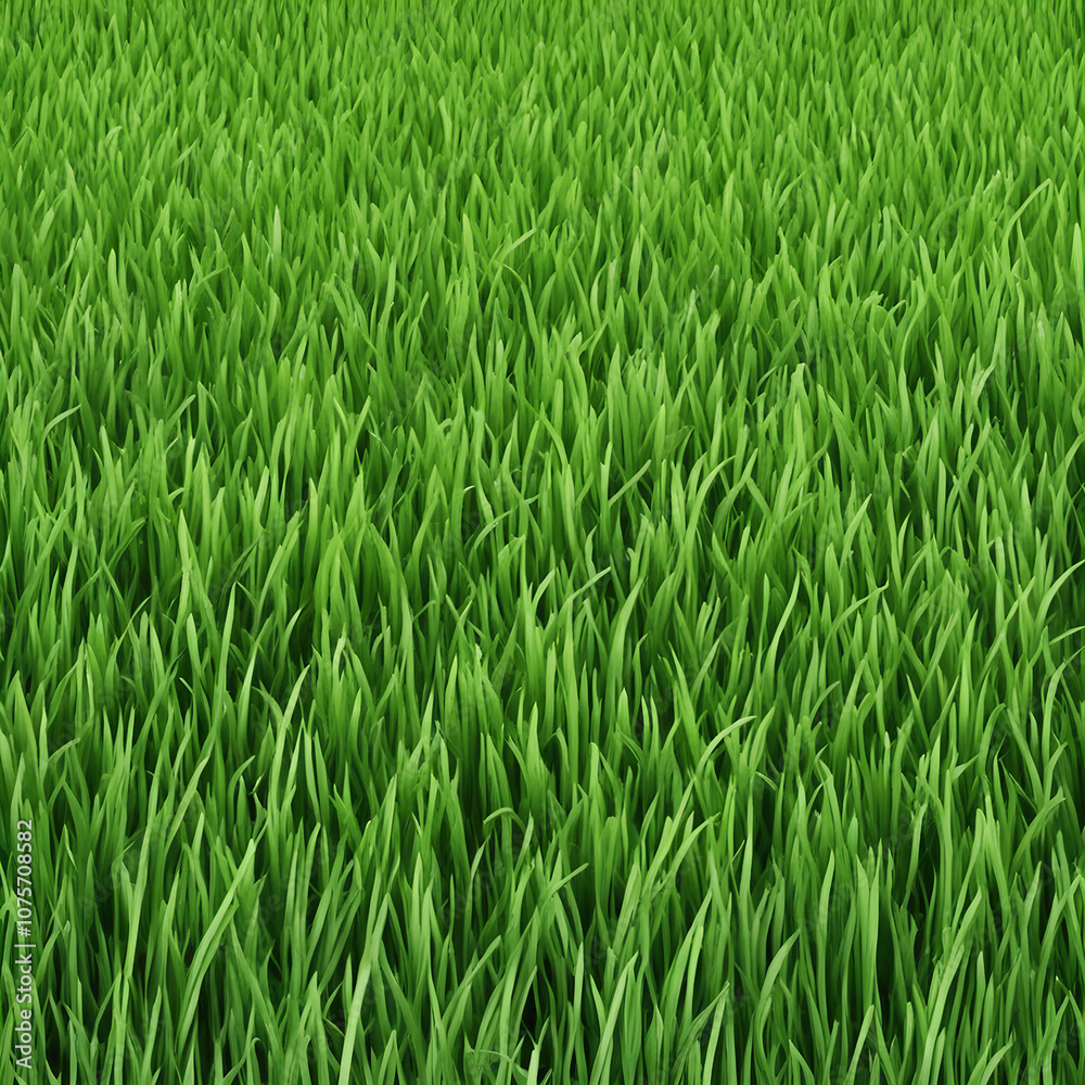Obraz premium fresh green grass texture background illustration