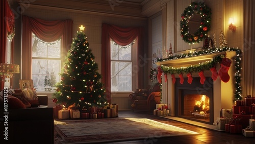 Cozy Christmas Living Room Decor