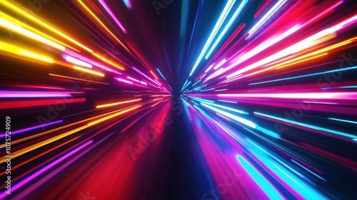 Abstract Neon Lights Speed