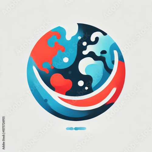 EcoWorld Colorful Earth Logo photo