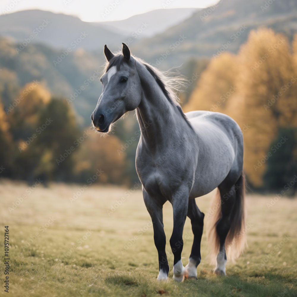 Grey Horse Closeup Grey Horse Closeup