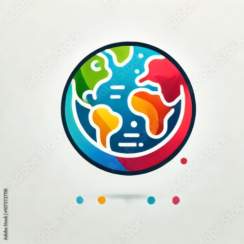 EcoWorld Colorful Earth Logo photo