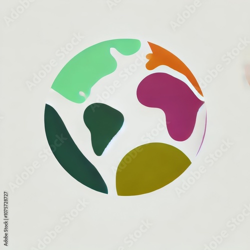 EcoWorld Colorful Earth Logo photo